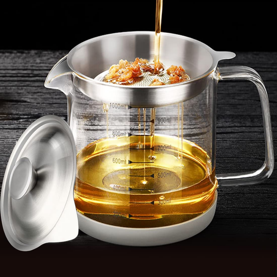 وعاء و صفاية زيت