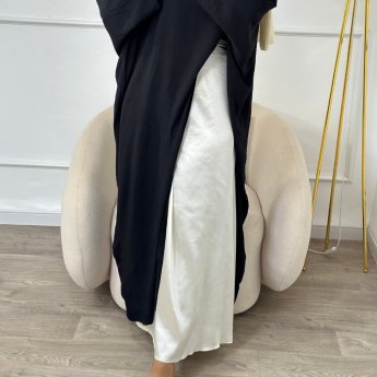 Jupe satinée longue