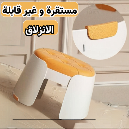 كرسي بلاستيكي قابل للتكديس ومضاد للانزلاق( 2 قطع )