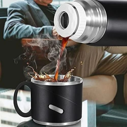 ترموس حراري مع 3 اكواب