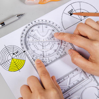 مسطرة هندسية متعددة الوظائف