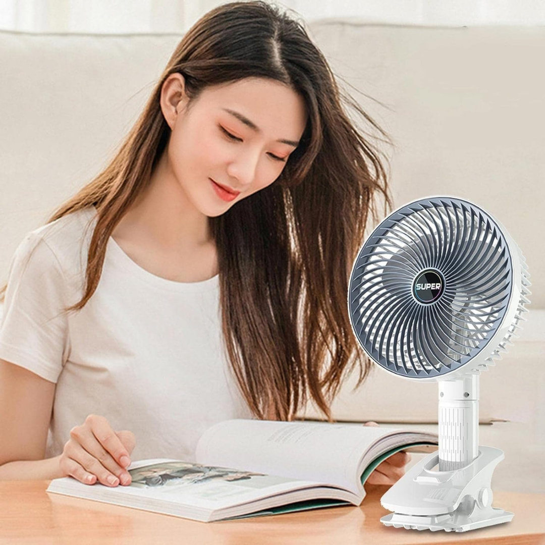 مروحة محمولة قابلة لإعادة الشحن