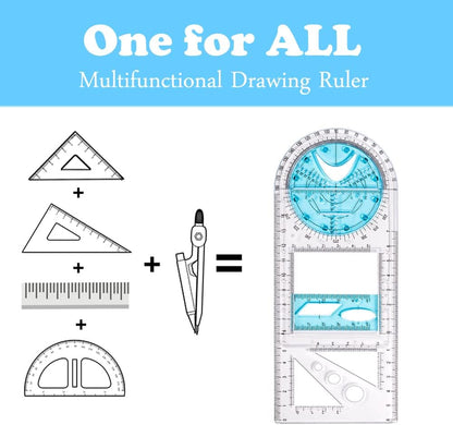 مسطرة هندسية متعددة الوظائف