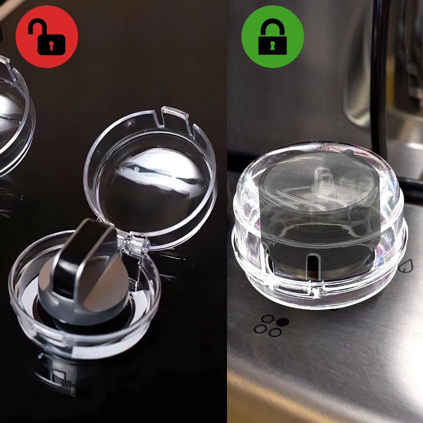 أغطية أمان لمقبض الموقد