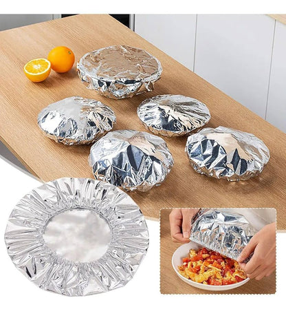 اغطية طعام من الالمنيوم - 20 قطعة