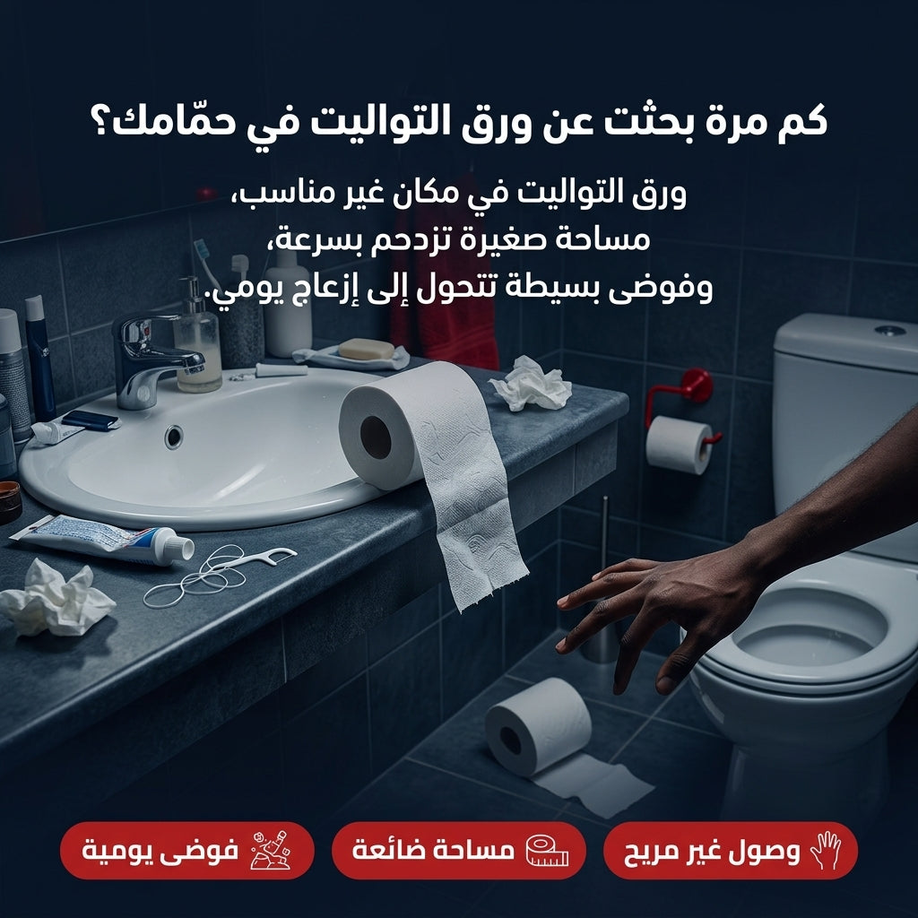 حامل ورق الحمام