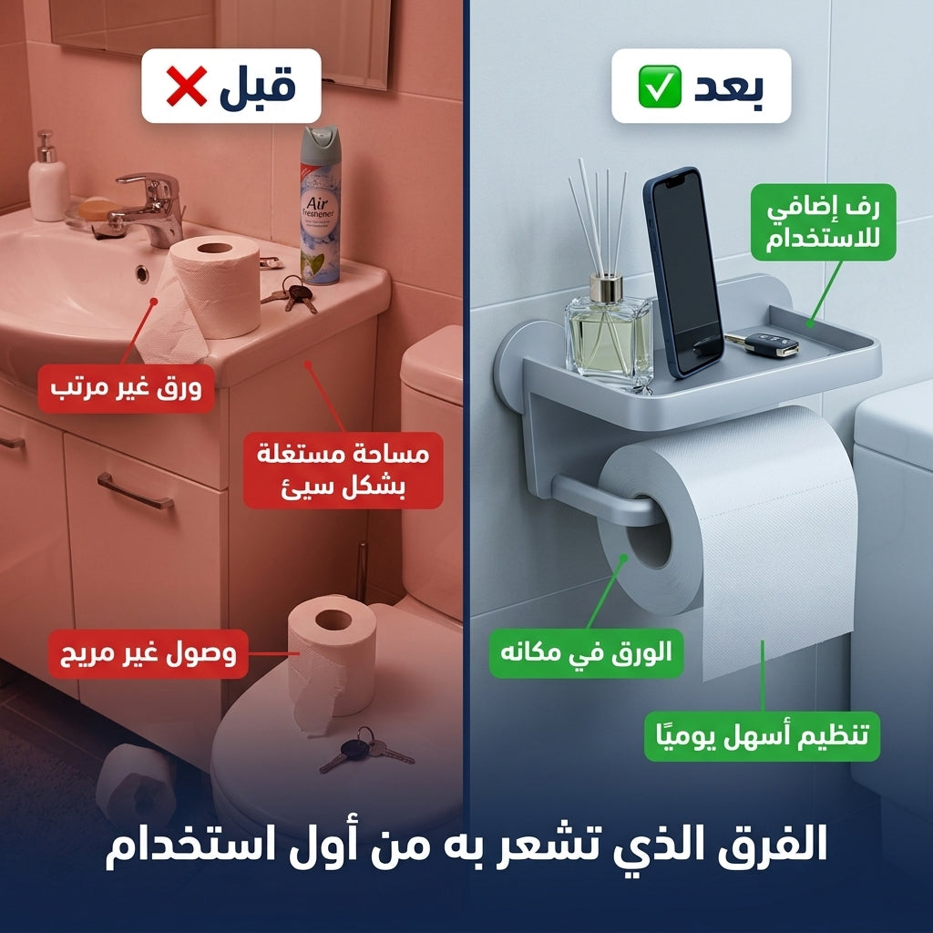حامل ورق الحمام