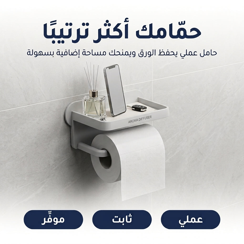حامل ورق الحمام
