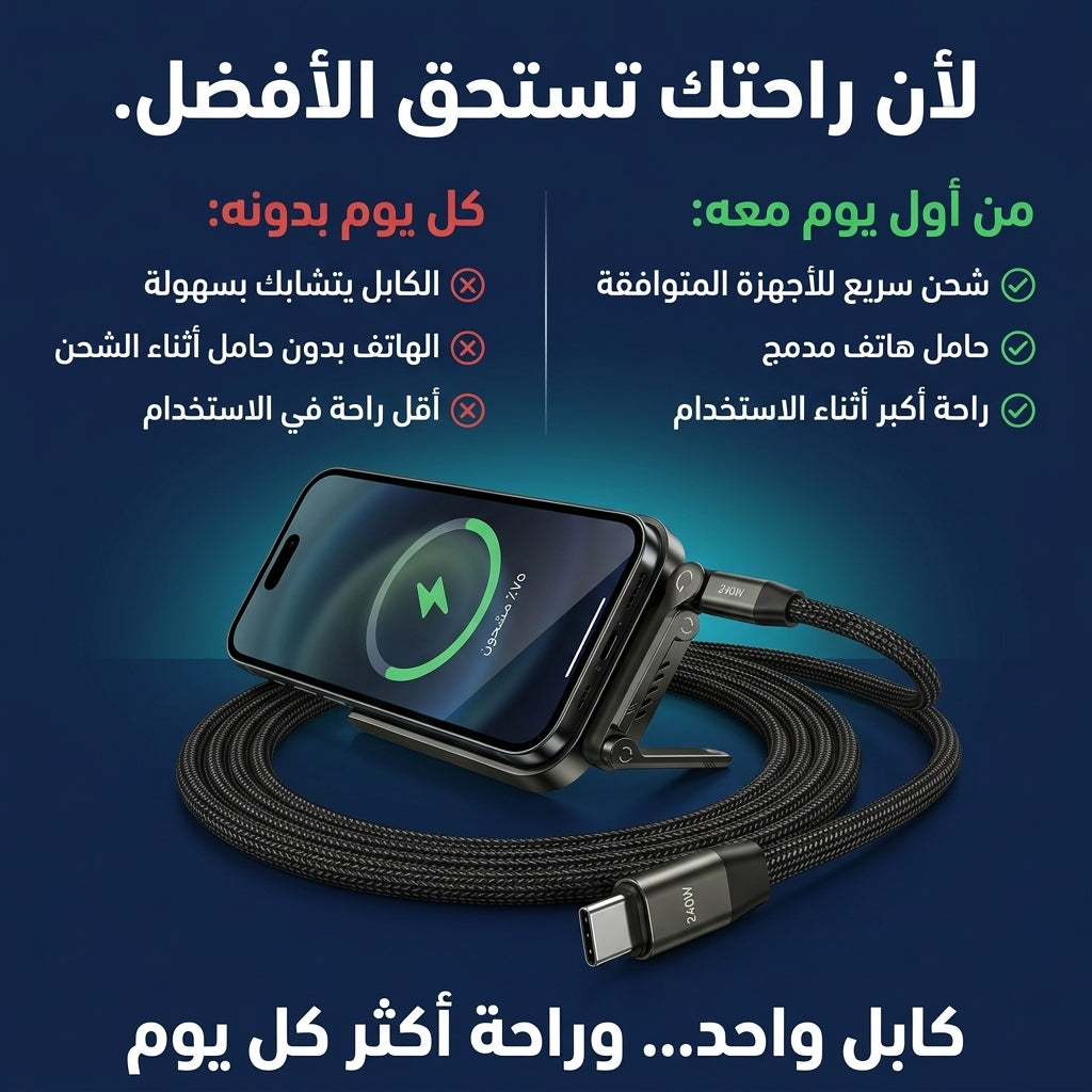 كيبل شاحن متعدد الاستعمالات