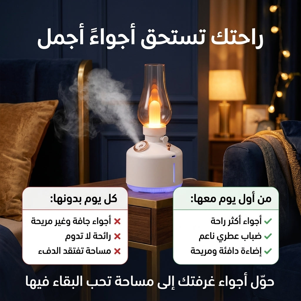 مصباح مضيء و معطر جو
