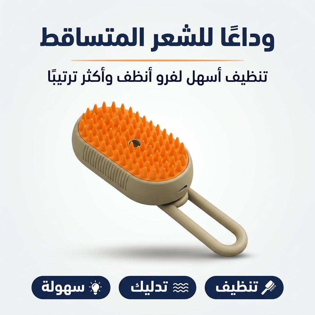 مشط فراء الحيوانات الكهربائي
