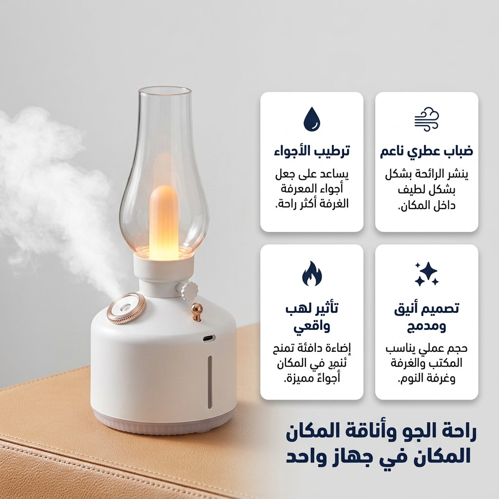 مصباح مضيء و معطر جو