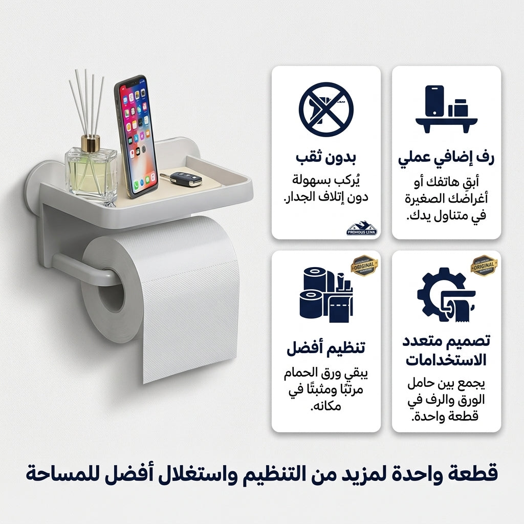 حامل ورق الحمام