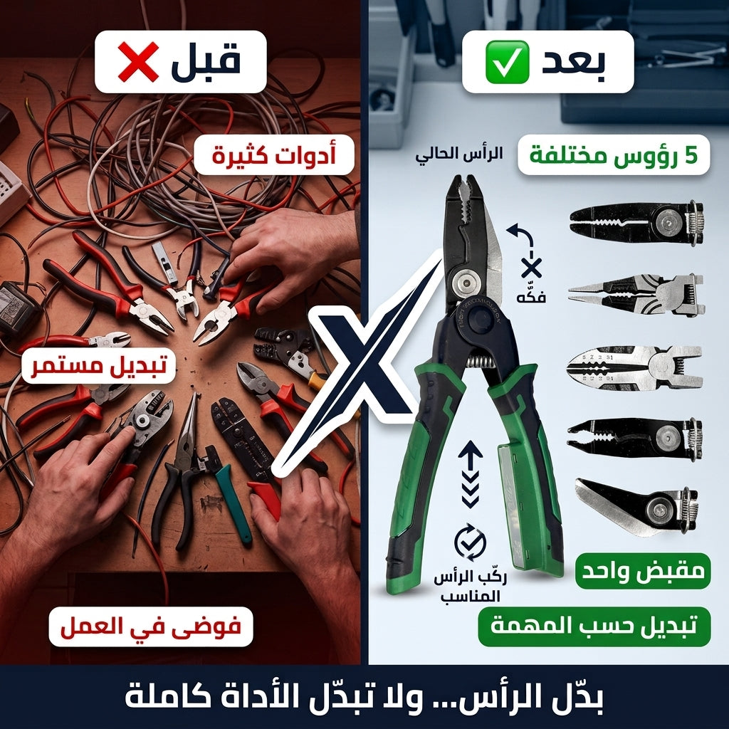 مقبض يدوي متعدد الرؤوس