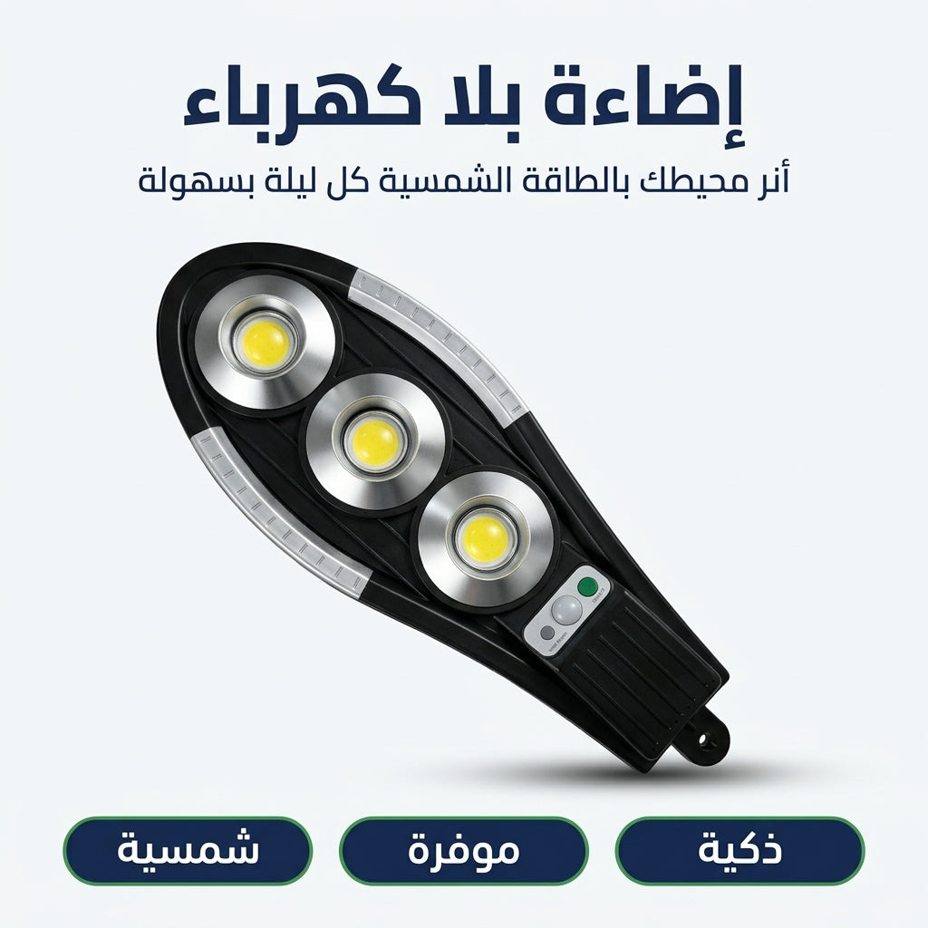 اضاءة ليلية بالطاقة الشمسية