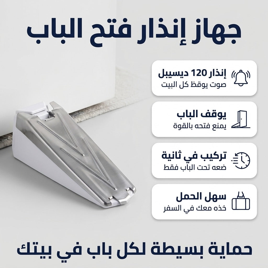 جهاز إنذار تحت الباب 120 ديسيبل – يصوني و يحبس الباب