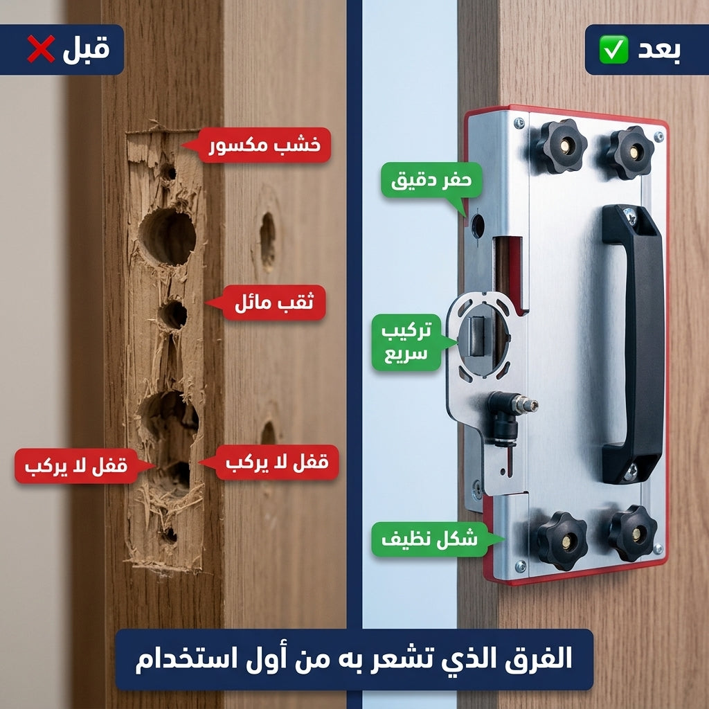 قالب تركيب قفل الباب
