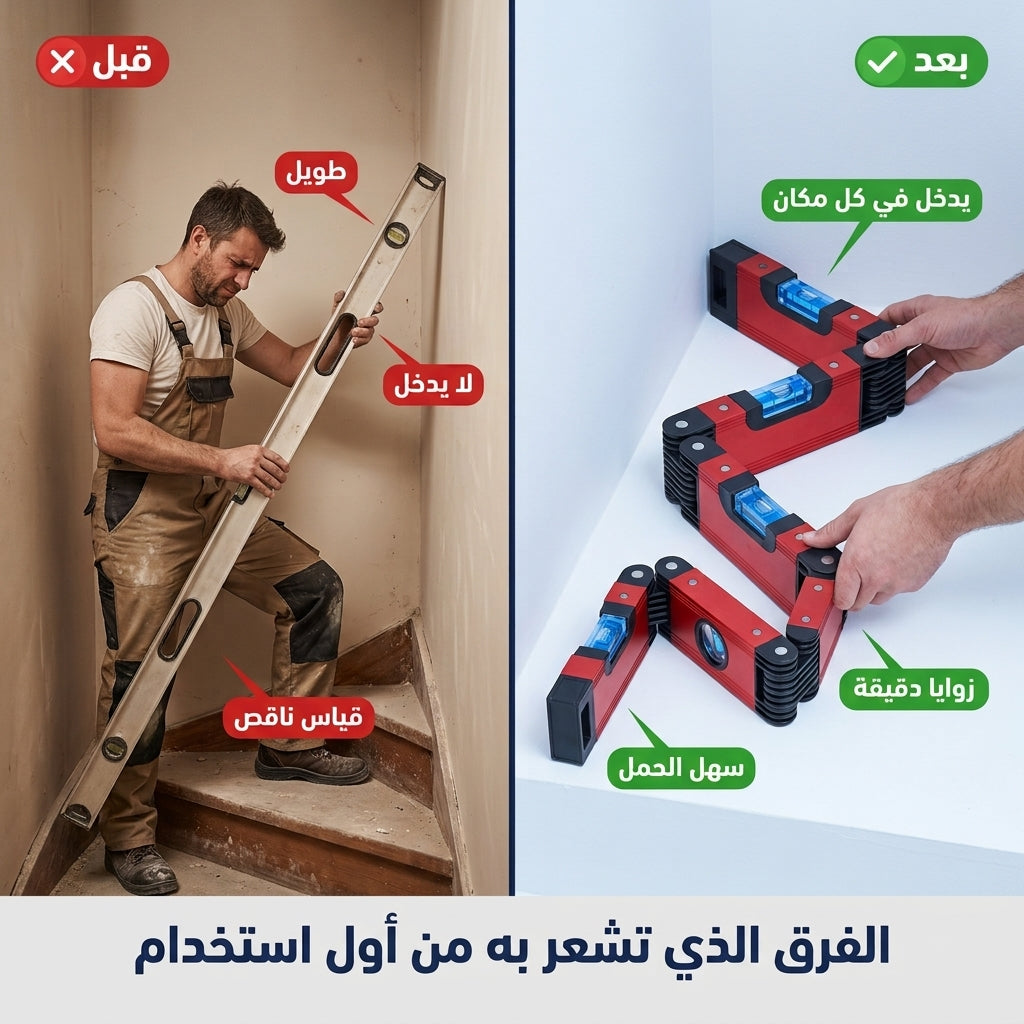 ميزان ماء قابل للطي متعدد الزوايا