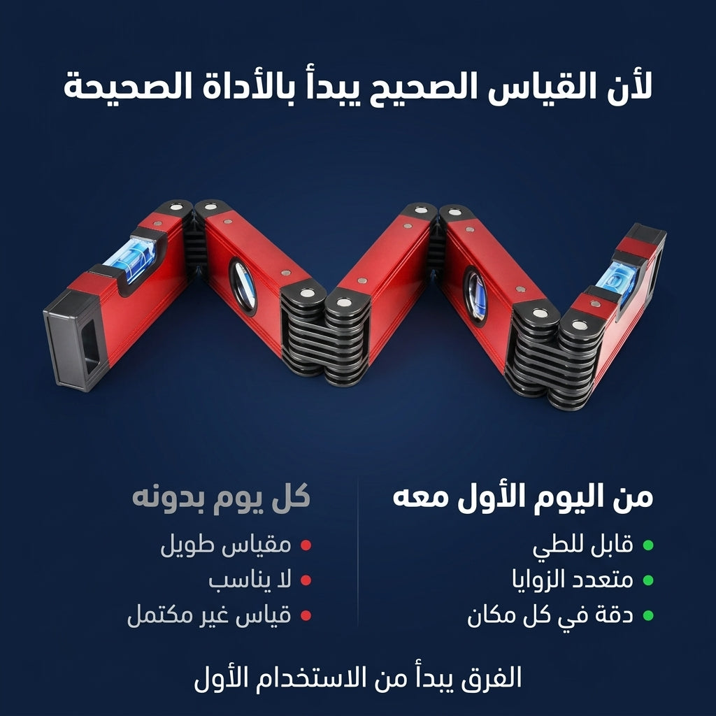 ميزان ماء قابل للطي متعدد الزوايا