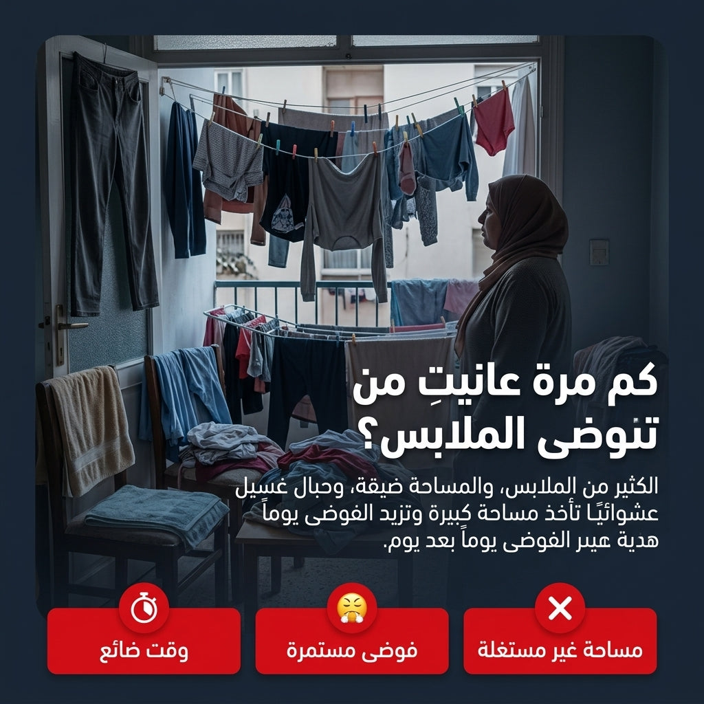 حامل الملابس قابل للطي