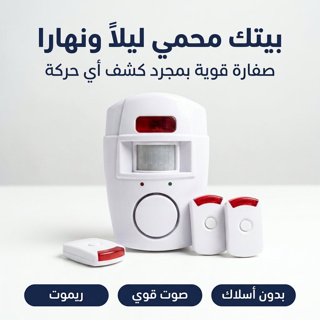 جهاز إنذار بحساس الحركة مع ريموت