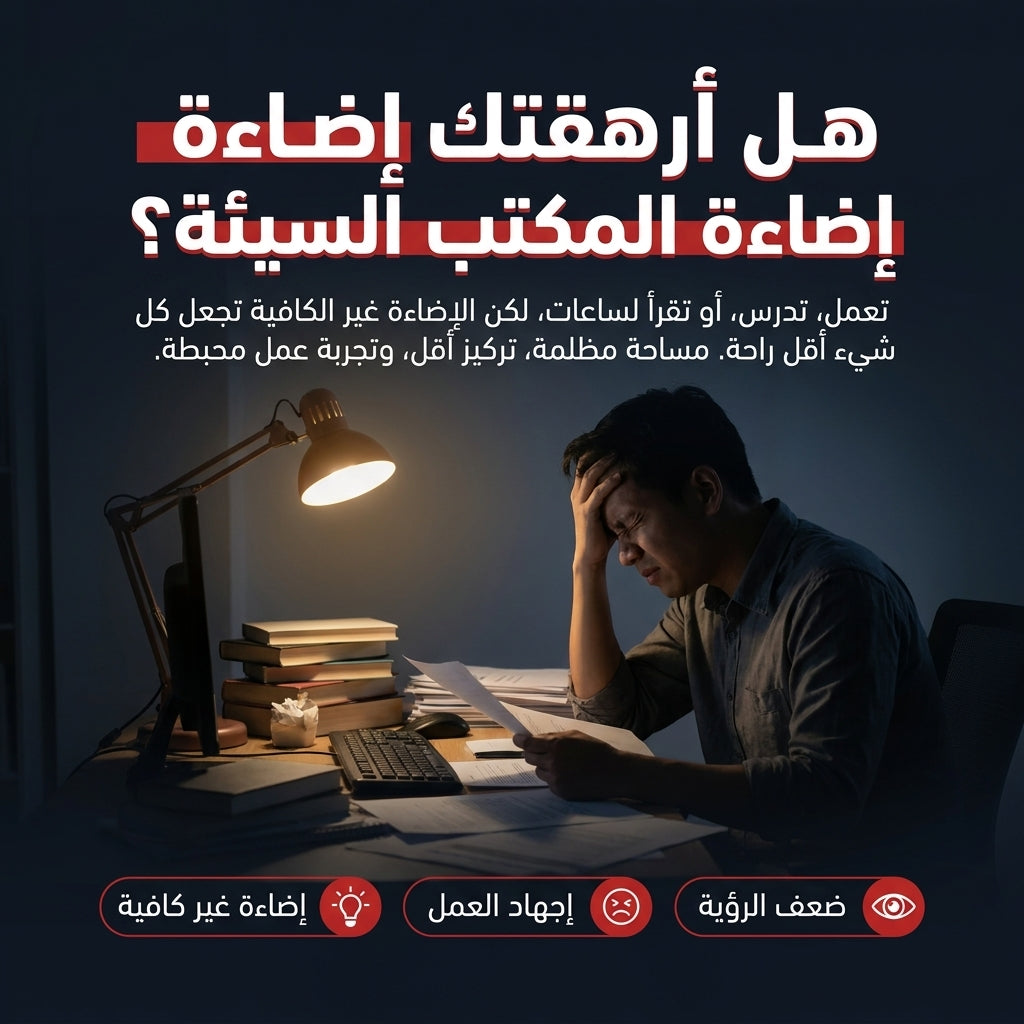 مصباح مكتبي ذو رأسين قابل للشحن
