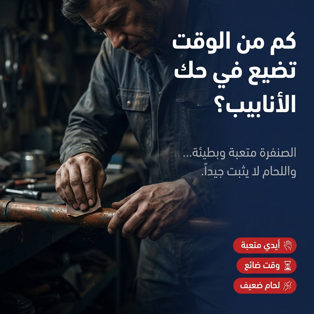 منظف أنابيب النحاس للدريل