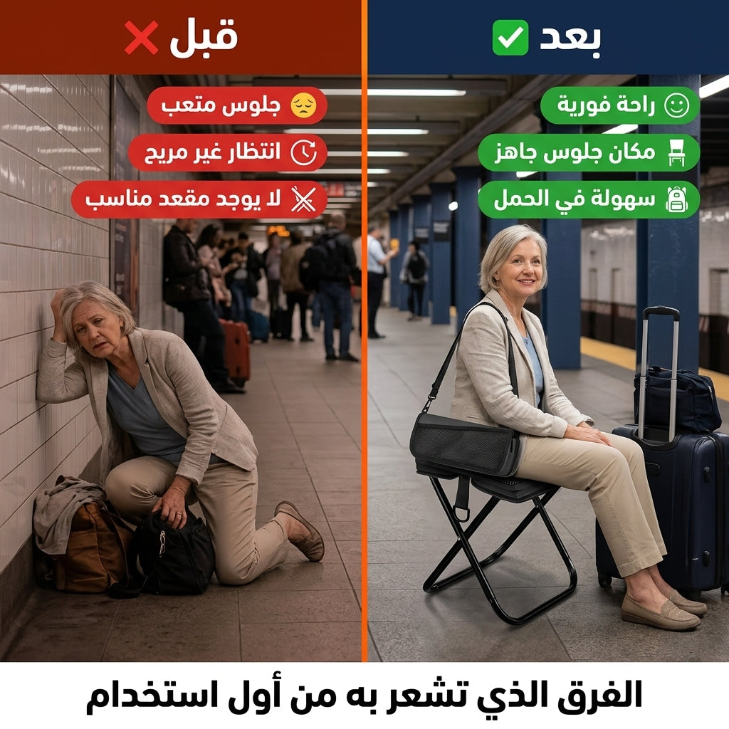 كرسي محمول قابل للطي