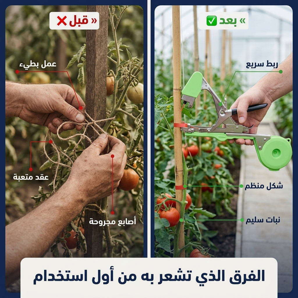 آلة ربط النباتات و الطماطم و الدالية