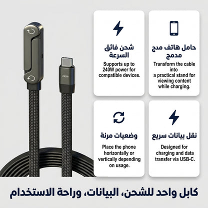 كيبل شاحن متعدد الاستعمالات