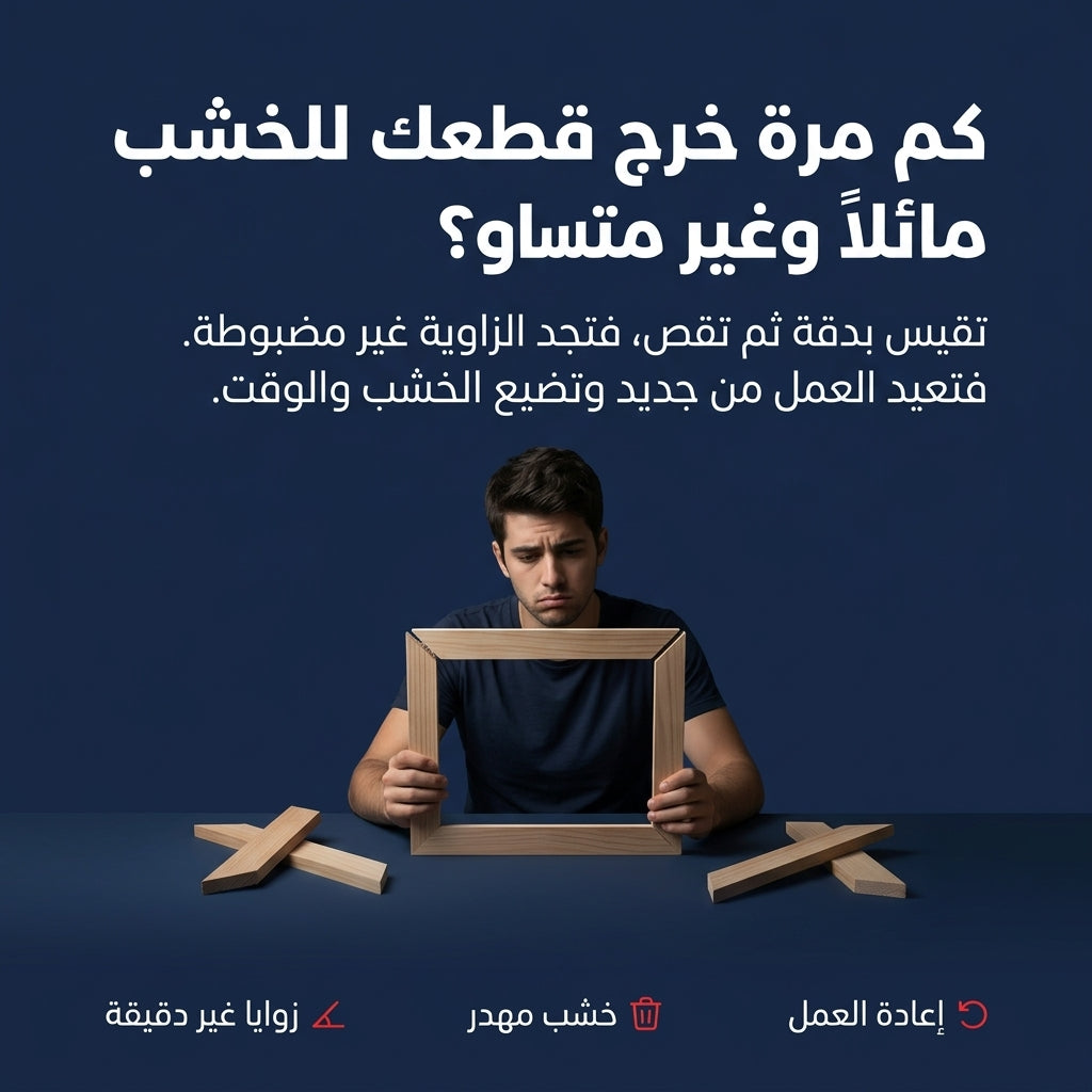 قص الخشب المائل