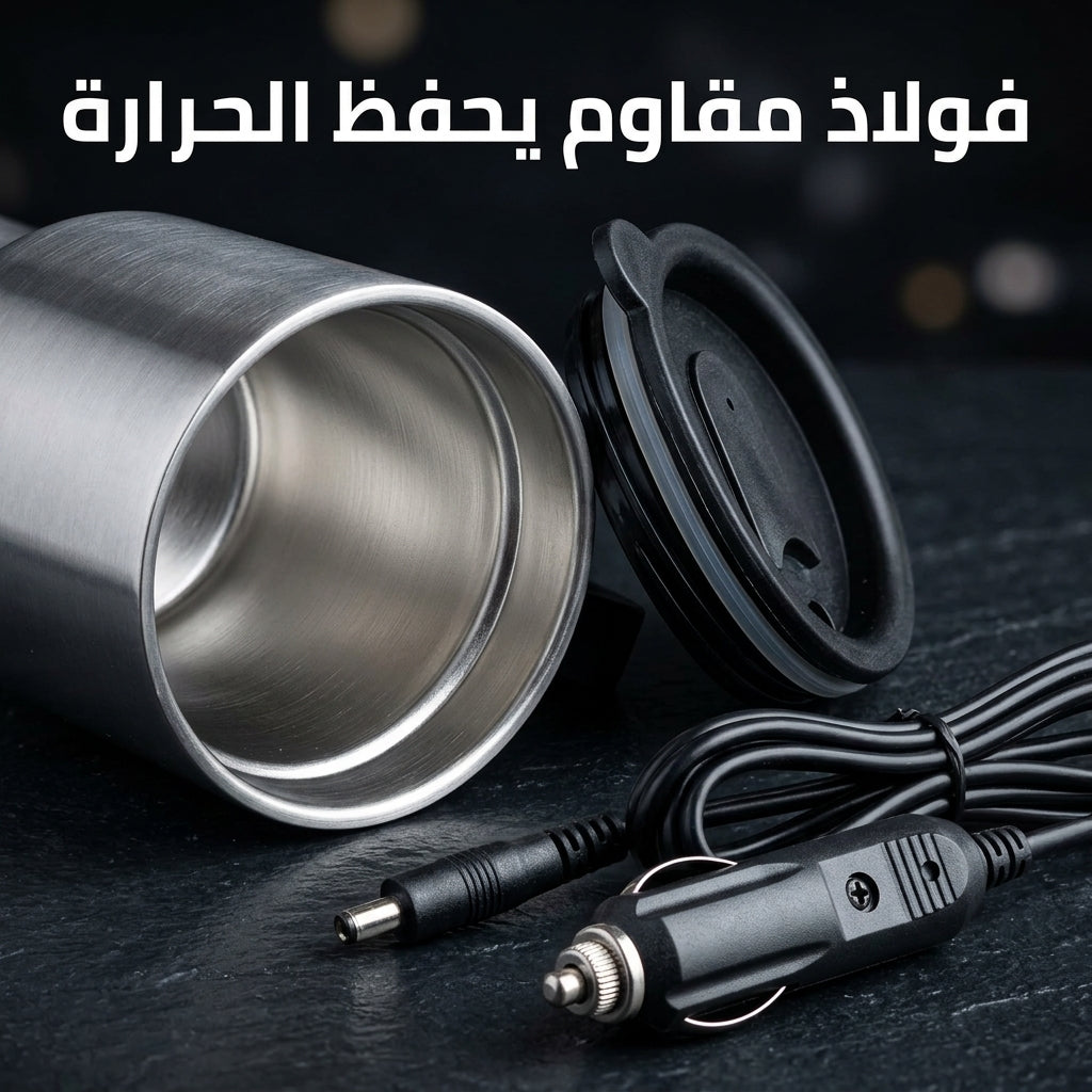 كوب السفر الكهربائي للسيارة