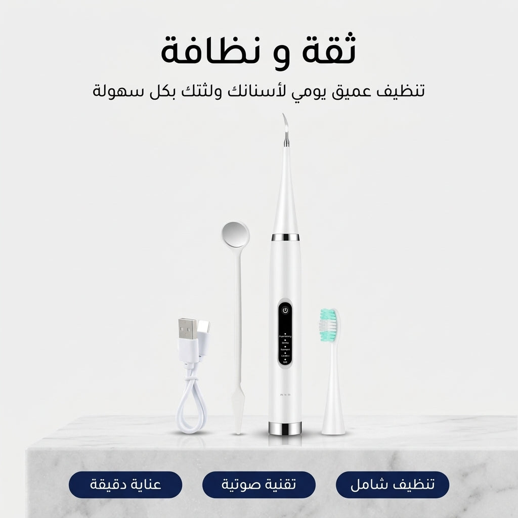 فرشاة أسنان كهربائية مع مزيل الجير