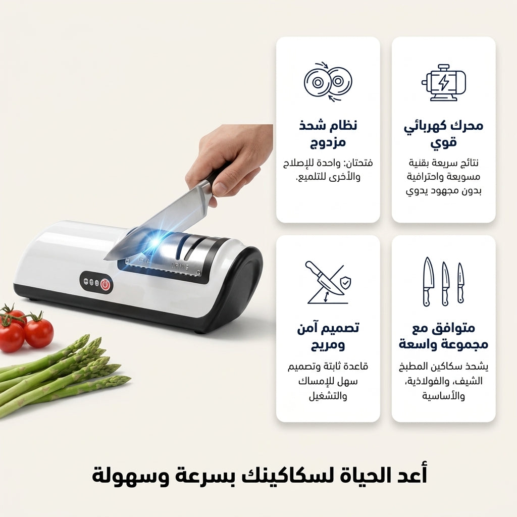 مسن السكاكين الكهربائي
