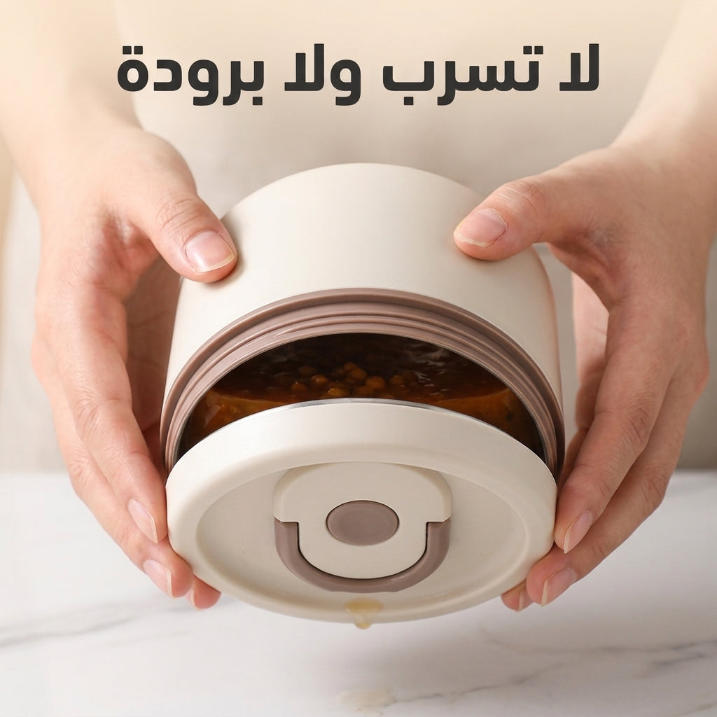 علبة غداء حرارية بأربع حافظات