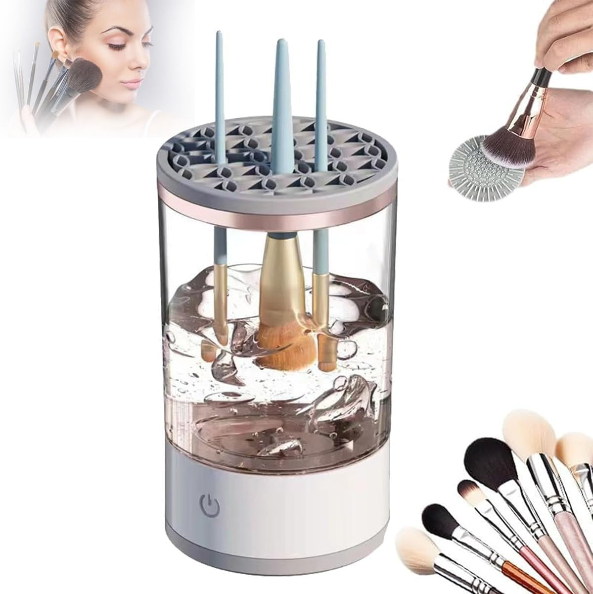 أداة تنظيف فرش المكياج